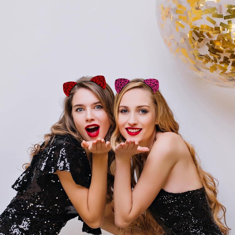 HIWIND Store Leopard Ears Cat Ears Headband Cheetah Ears Headband - Image 4